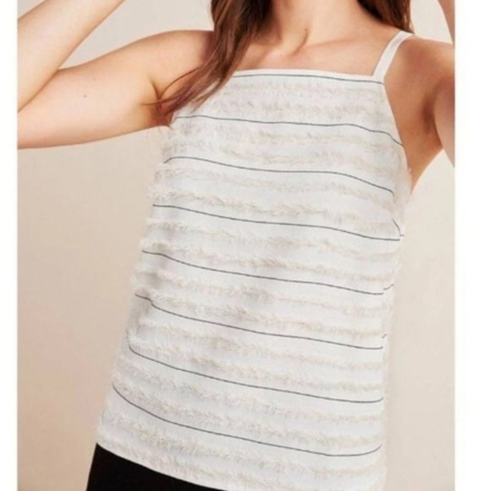 Anthropologie Quinn fringe tank by Maeve